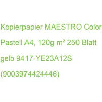 Mondi Maestro Color Kopierpapier A4 120g 250Bl gelb 9417-YE23A12S