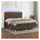 vidaXL Boxspringbett mit Matratze & LED Dunkelbraun 180x200 cm Stoff