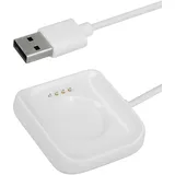 kwmobile Smartwatch Ladekabel für Oppo Watch 1 (46mm) USB Ladekabel für Smartwatch - Smart Watch Aufladekabel - Fitnesstracker Ersatzkabel - Weiß