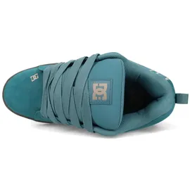 DC Shoes "Court Graffik", Damen, Gr. 11(44,5), teal, gum, Obermaterial:Obermaterial: Leder (Kuh) / Futter: Textil / Außensohle: Gummi;, Schuhe Schnürschuh