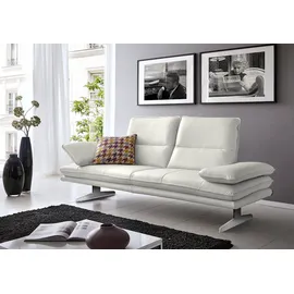 W.Schillig Couch Leder 2-Sitzer Weiß