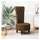 vidaXL Schlafsessel Thron Kunstwildleder 56,5 x 70 x 110 cm Braun mit Rollen