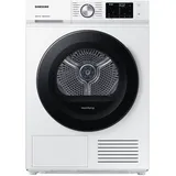 Samsung DV91BBA245AW/EG Bespoke Wärmepumpentrockner, 9 kg, Hygiene+, Optimal Dry - Sensorgesteuertes Trocknen, 2-in-1 Komfortfilter, Super Kurz 35‘, Digital Inverter Motor, Weiß