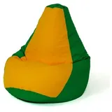 go gift Sitzsack, Gelb, Grün, 130 x 90 cm, Birne