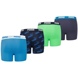 Puma Boxershorts 4er Pack Blau / Bunt / Grün 152