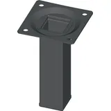 diy element-system gmbh ELEMENT SYSTEM Möbelfuß schwarz RAL 9005 25x25mm H.500mm Platte