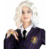 Ciao 31450 Wednesday Addams Wig/Enid Sinclair Official Disguise Kit, Multicolor