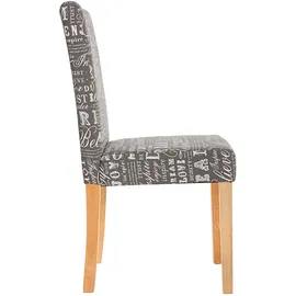 Mendler Esszimmerstuhl Littau Textil grau 4er Set