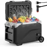 TLGREEN Kühlbox Kompressor Kühlbox, MAX/ECO Modus, Camping Kühlschrank, 42 l, lektrische Gefrierbox bis -20°C,Auto Kühlschrank 12V 24V DC&AC 100-240V
