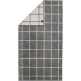 CAWÖ Luxury Home Two-Tone Grafik 604 Duschtuch 80 x 150 cm schiefer