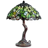 5LL-6343 💖 Handgefertigte Tiffany-Tisch-Lampen Motiv Baum : Einzigartige Kunstw