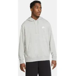 NIKE Lifestyle - Textilien - Sweatshirts Club, DK GREY HEATHER/MATTE SILVER/WHITE, XL