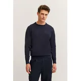 Bugatti Rundhalspullover Blau XL