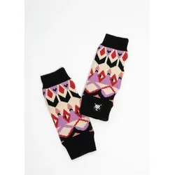Blutsgeschwister Handstulpen Hand on Heart - fair isle gloves black