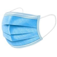 50 Stück Einweg Schutzmasken Mundschutz blau