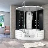 AcquaVapore Dampfdusche Whirlpool Dusche Duschkabine K70-SW-TH-EC-SC 150x150cm