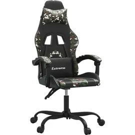 vidaXL Gaming-Stuhl Drehbar Schwarz und Tarnfarben