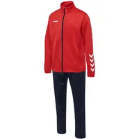 hummel Promo Poly Trainingsanzug Kinder true red/marine 176