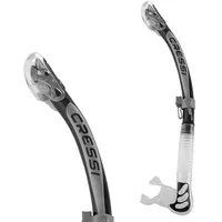 Cressi Alpha Ultra Dry Tauchschnorchel - Black / Silver - One Size