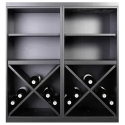 Schrank mit 1 Regalboden und Kreuzverstrebung Serie Merlot 621612