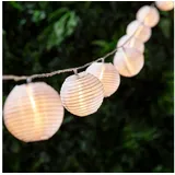 Lights4fun 20er Lampion Lichterkette warmweiß