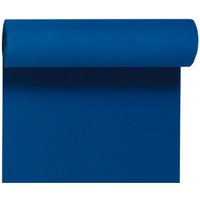 Duni Tête-à-Tête-Tischläufer aus Dunicel alle 120 cm perforiert, Uni dunkelblau, 40 x 2400 cm