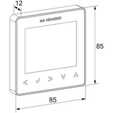 HEIMEIER neoStat V2 Raumthermostat 230V Smart Home Silber