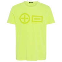 Chiemsee T-Shirt mit PlusMinus Frontprint, SafetyYellow, M