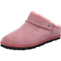 Rohde Damen Pantoffel Hausschuh Leder Lammfell Warmfutter Gardena 7070, Größe:38 EU, Farbe:Rosa - 38