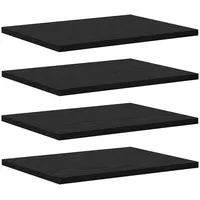 VidaXL Regalböden 4er Set Schwarz Eiche 40x30x1,5 cm Holzwerkstoff