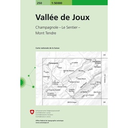 Landeskarte 1:50 000 / 250 Vallée De Joux, Karte (im Sinne von Landkarte)