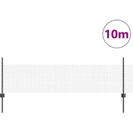 vidaXL Zaun 0,5 x 10 m Grau/Verzinkt