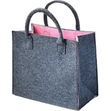 Kobolo Filztasche Shopper Einkaufstasche Filz Freizeittasche Shopper Bag rosa -