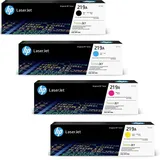 HP Toner-Set 219A Multipack Cyan Magenta Gelb Schwarz Color LaserJet Pro 3202 3302 Toner Tonerset 219 Patrone Kartusche W2190A W2191A W2192A W2193A