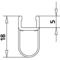 Kermi 97100 1x Dichtleiste Länge: 2000 mm 6034392