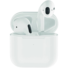2GO TWS Mini Kopfhörer Kabellos im Ohr Anrufe/Musik Bluetooth Weiß