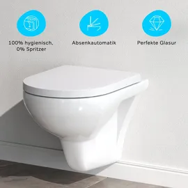 AM.PM CTA1700SC Wand-WC mit WC-Sitz Weiß
