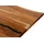 MASSIVMOEBEL24.DE Baumtisch Akazie 240 x 76 x 100 cm natur lackiert/schwarz