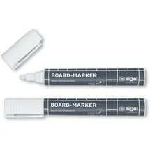 Sigel BA715 BA715 Glasboardmarker Weiß 2 mm, 3 mm 2 St.