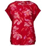 STREET ONE Damen A345629 Bedruckte Bluse, Glory red, 40 - 40