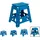 ARREGUI TB-039-A Kleiner Klapphocker | Falthocker für Kinder und Erwachsene | Tragbarer und Faltbarer Klapphocker | 150 Kg Belastbarkeit | Hocker für Küche, Bad, Camping, Garten | 39 cm hoch | Blau