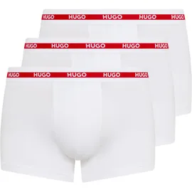Hugo Trunk Triplet Planet Boxershorts Weiß XL 3er Pack