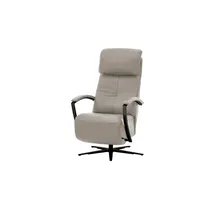 Hukla Relaxsessel Pierre Leder 75 x 117 x 87 cm Grau elektrisch