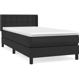 vidaXL Boxspringbett 100 x 200 cm Schwarz
