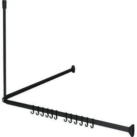 Sealskin Duschvorhangstangen-Set Easy-Roll Schwarz