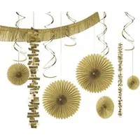Amscan Girlande 18-teilig gold