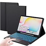 für Samsung Galaxy Tab S6 Lite 10,4 Zoll 2024/2022/2020 Hülle mit Tastatur QWERTZ : 7-Farbige Beleuchtung Tastatur Hülle mit Touchpad für Galaxy Tab S6 Lite 10,4" (SM-P620/P625/P610/P613/P615/P619)