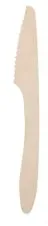 Greenbox Premium Holzmesser mit Sägeschliff, Einwegbesteck, 18 cm DSE06320 , 1 Karton = 10 Packungen à 100 Stück