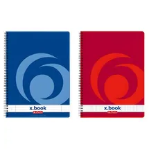Herlitz Collegeblock x.book A4 kariert Rot/Weiß