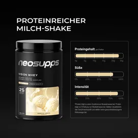 Neosupps Whey Protein Vanille Pulver 750 g